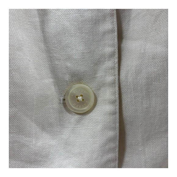 Lauren Ralph Lauren Off White Linen Blazer Jacket Womens Sz 20W Single Breasted - Picture 8 of 11
